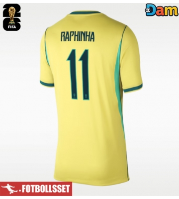 Brasilien Raphinha Belloli #11 Hemmatröja Dam VM 2026 Kortärmad